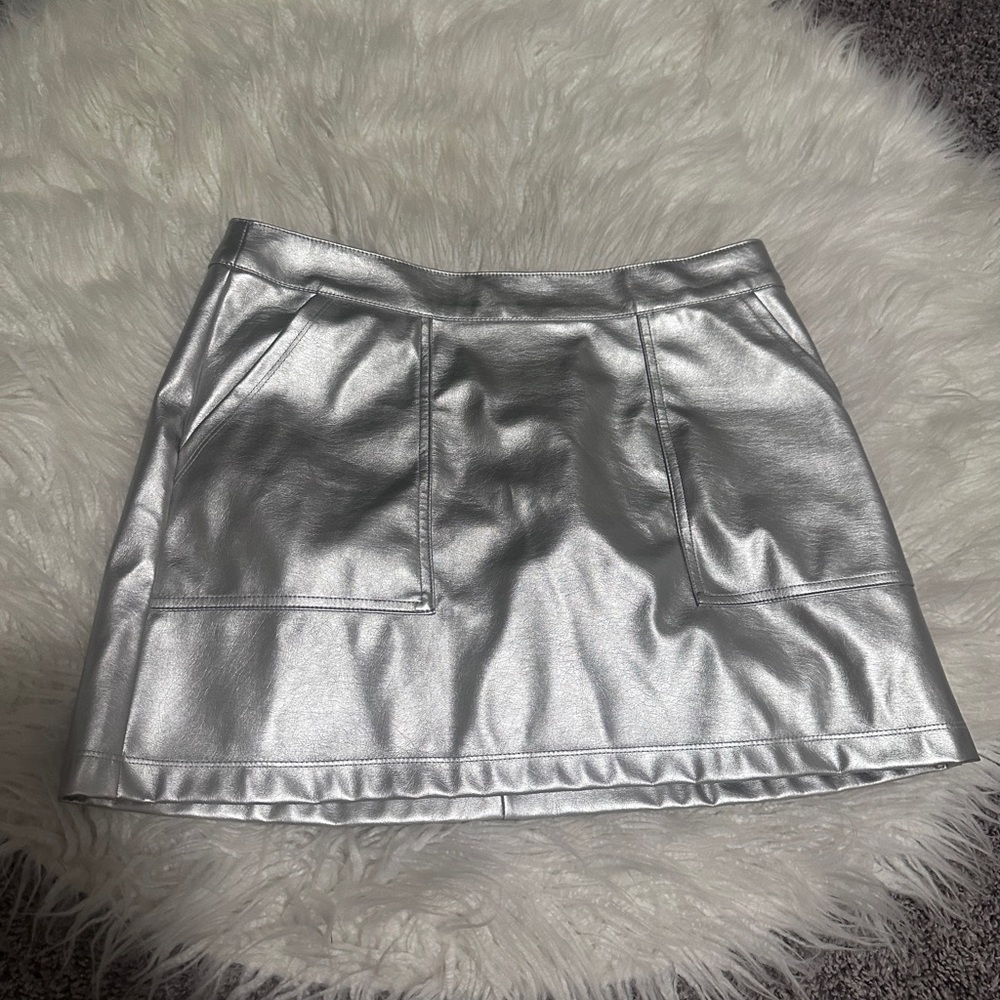 Target silver metallic skirt size medium